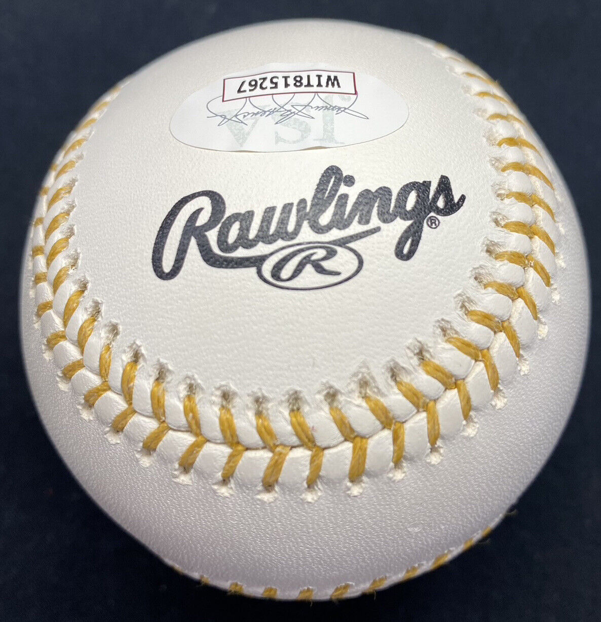 Robin Yount 82 GG Signed Gold Glove Logo Baseball JSA Witness