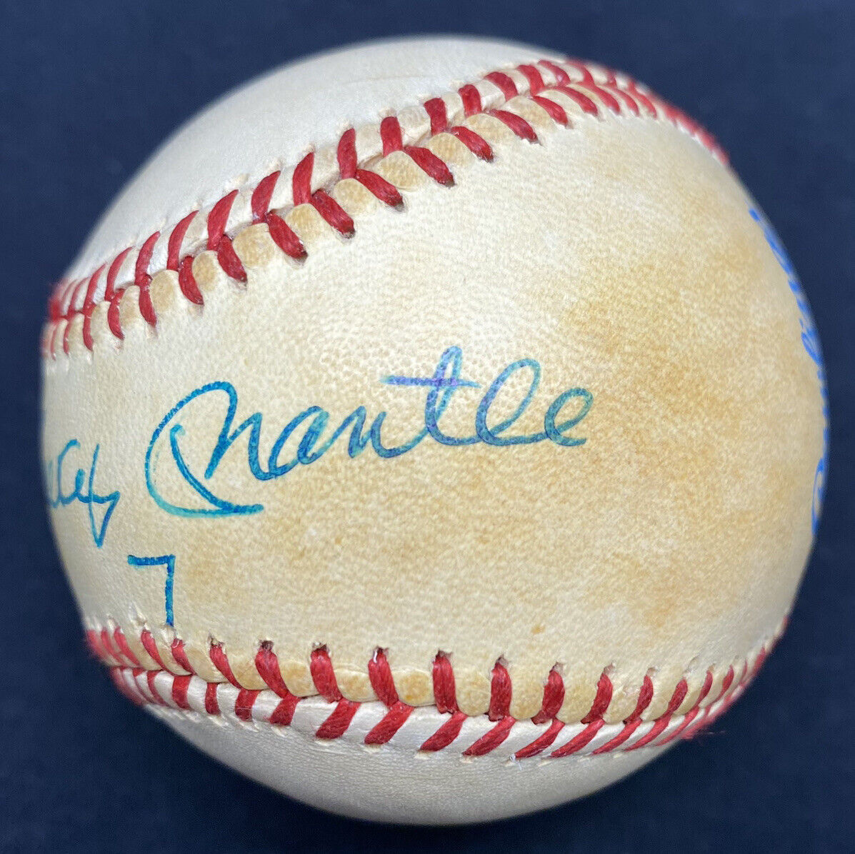 Mickey Mantle 7 Signed Baseball JSA LOA