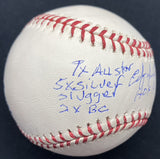 Edgar Martinez HOF 19 Signed Stat Baseball JSA Witness