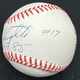 Enos Slaughter HOF 85 #17 Signed Baseball JSA