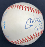 Mickey Mantle TC 1956 Signed Baseball JSA LOA