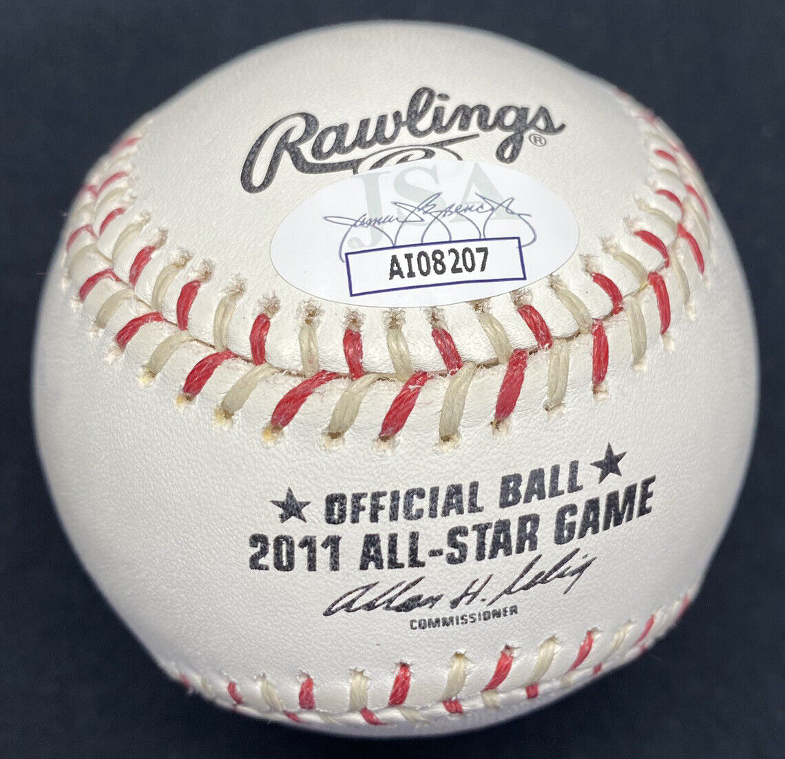 Alex Rodriguez Signed 2011 All Star Game Logo Baseball JSA