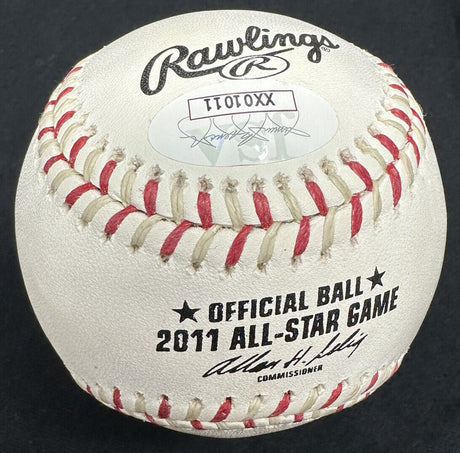 Justin Verlander Signed 2011 All Star Game Logo Baseball JSA LOA