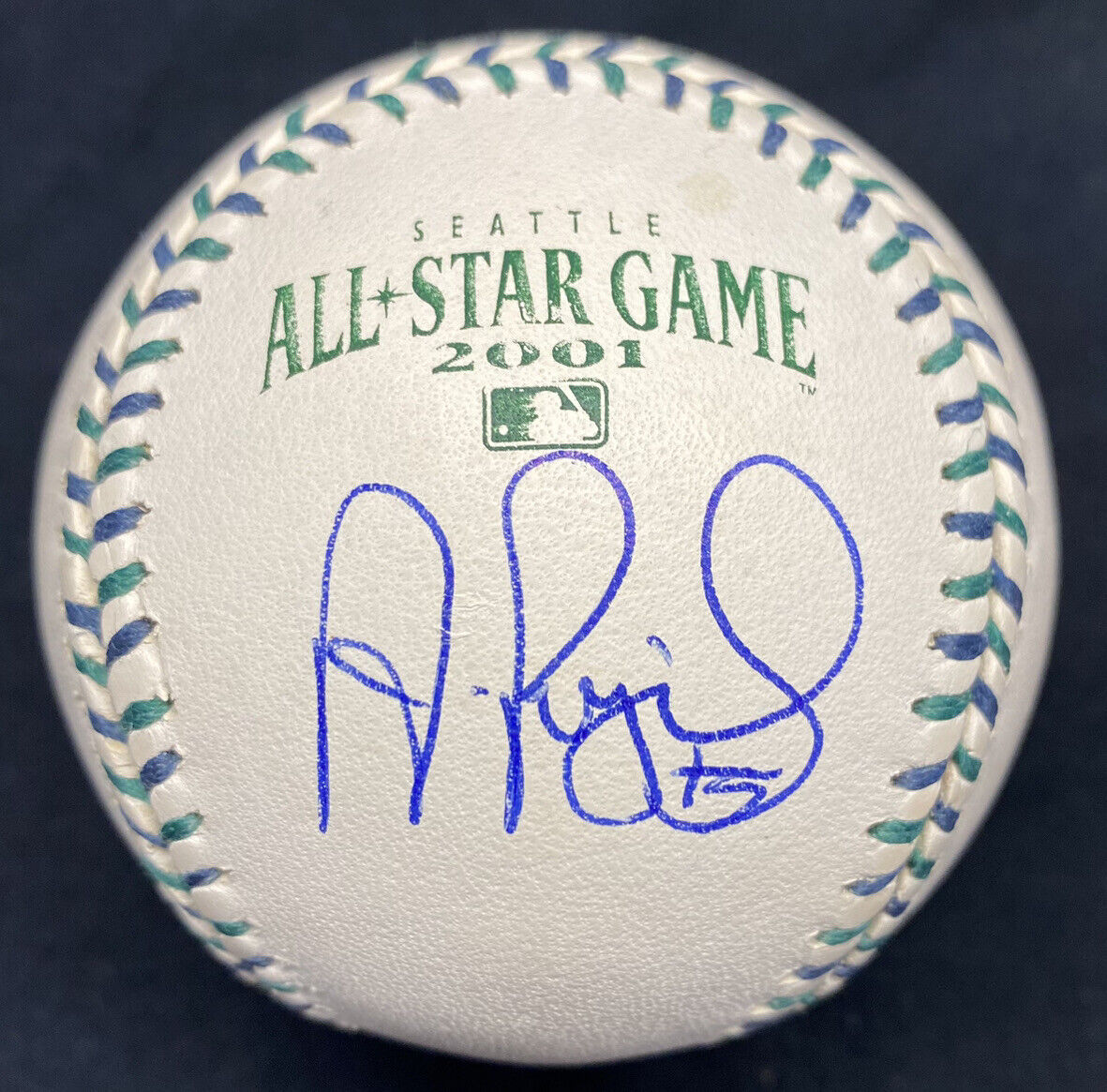 Albert Pujols Signed 2001 All Star Game Logo Baseball Beckett Witness Holo Only