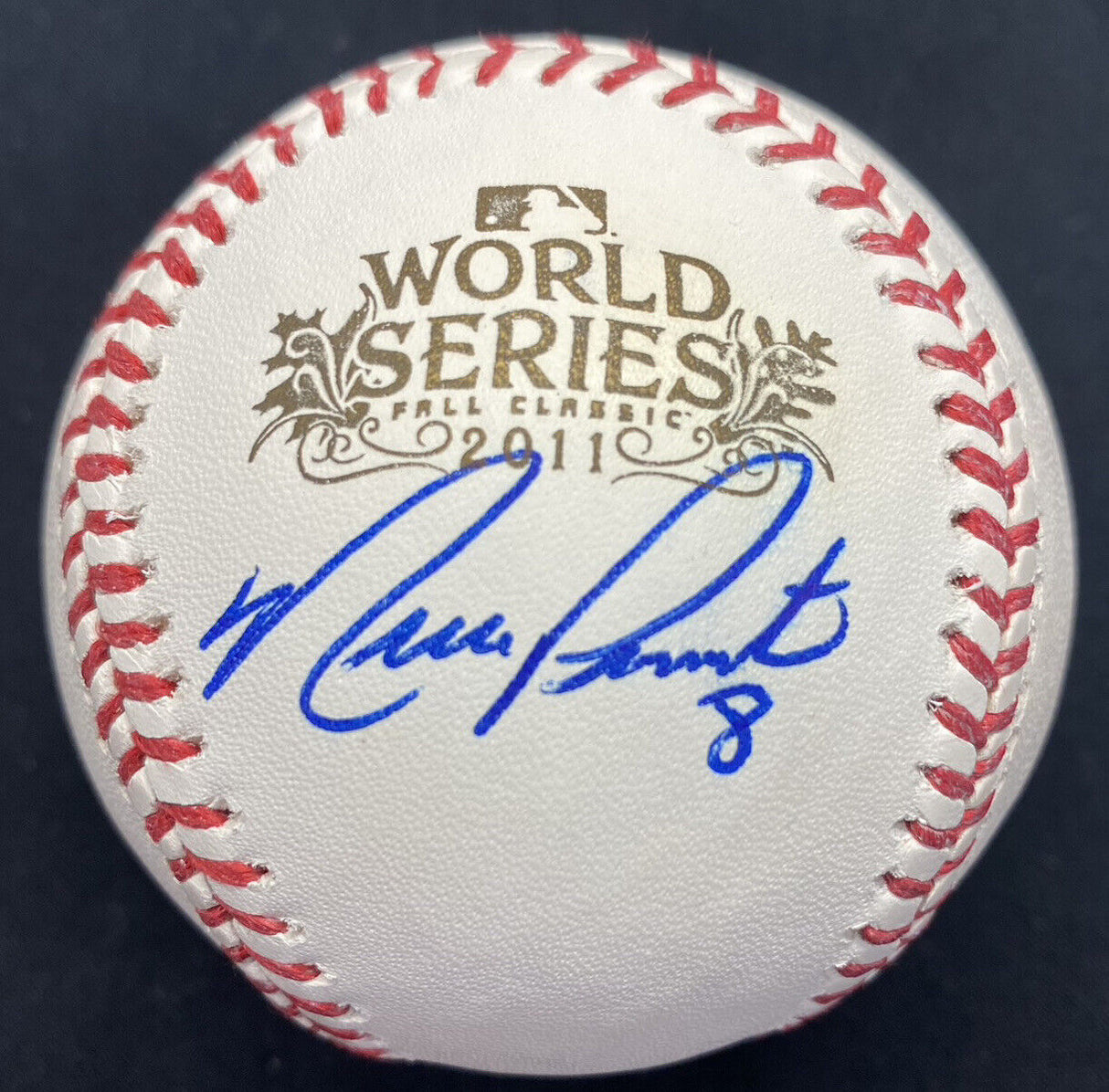 Nick Punto Signed 2011 World Series Baseball JSA Witness