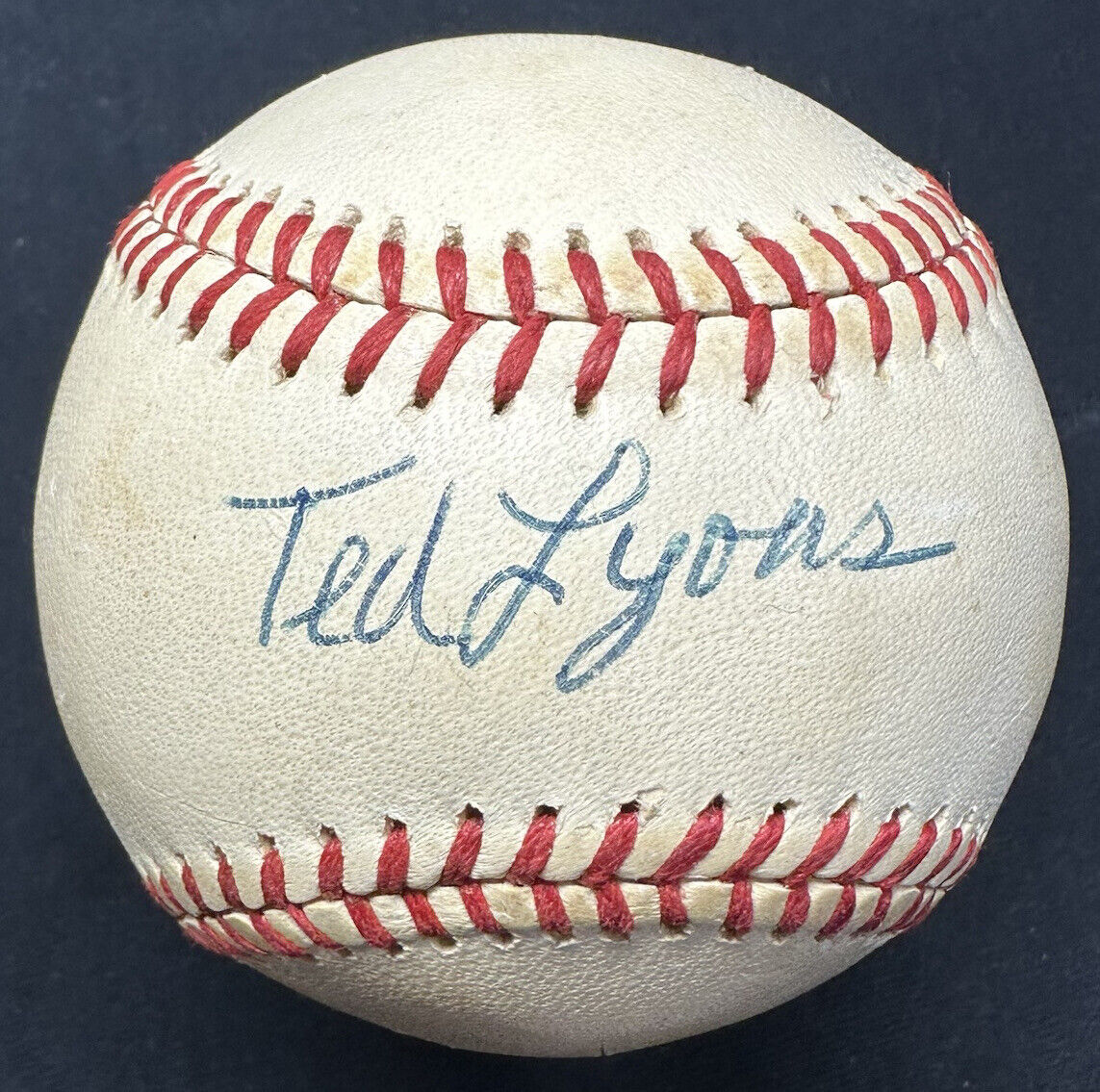 Ted Lyons Signed Official Feeney National League Baseball JSA LOA