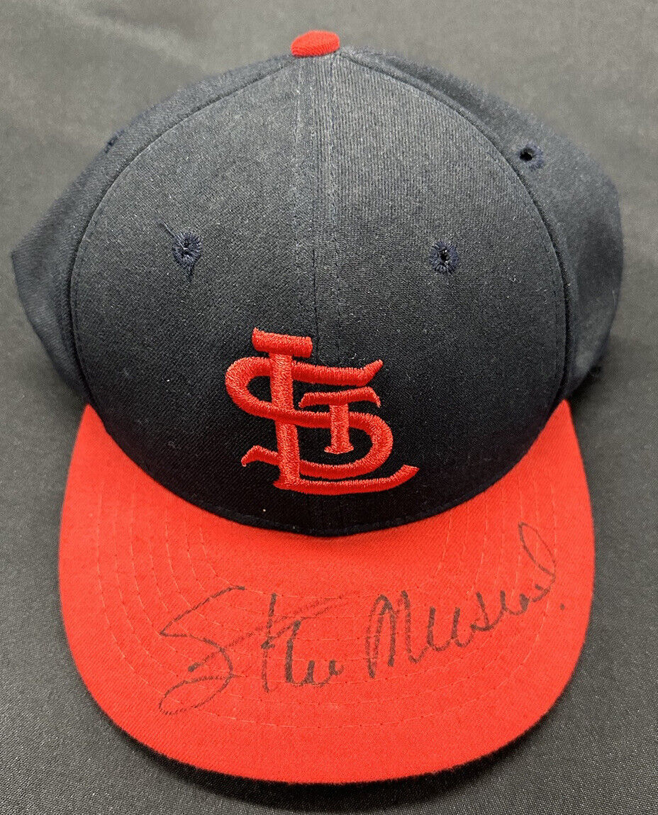 Stan Musial Signed Authentic St. Louis Cardinals Cooperstown Hat JSA