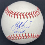 Joe Mauer 143 HR Signed Baseball JSA