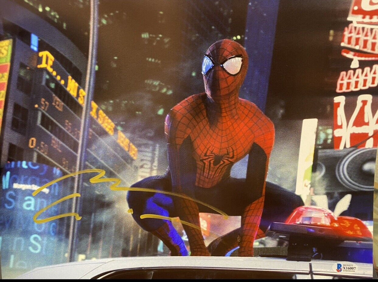 Andrew Garfield Signed 11x14 Photo The Amazing Spider-Man 2 Beckett Hologram