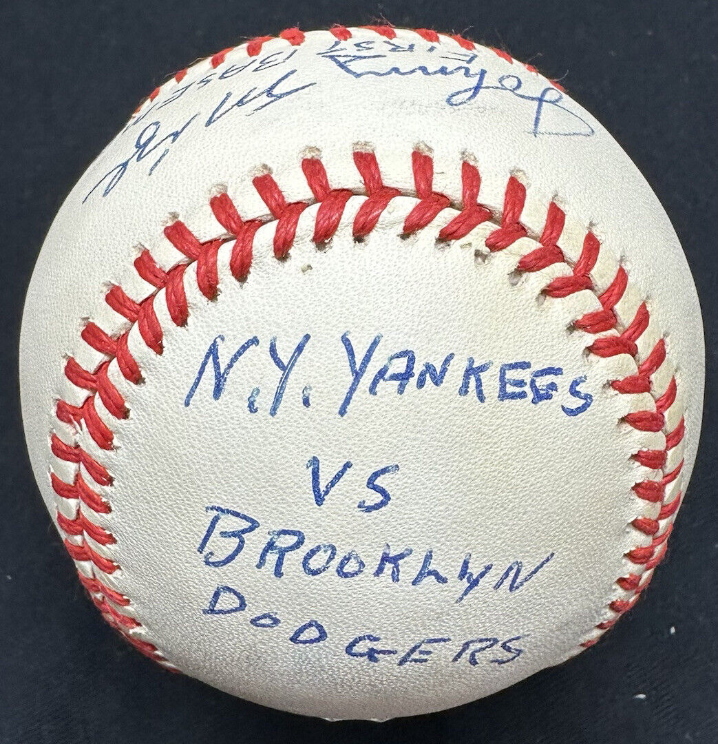 Johnny Mize New York Yankees 1949 World Series Signed Baseball JSA