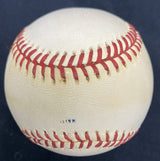 Reggie Jackson 1973 WS MVP Signed 1973 World Champs Souvenir Baseball JSA