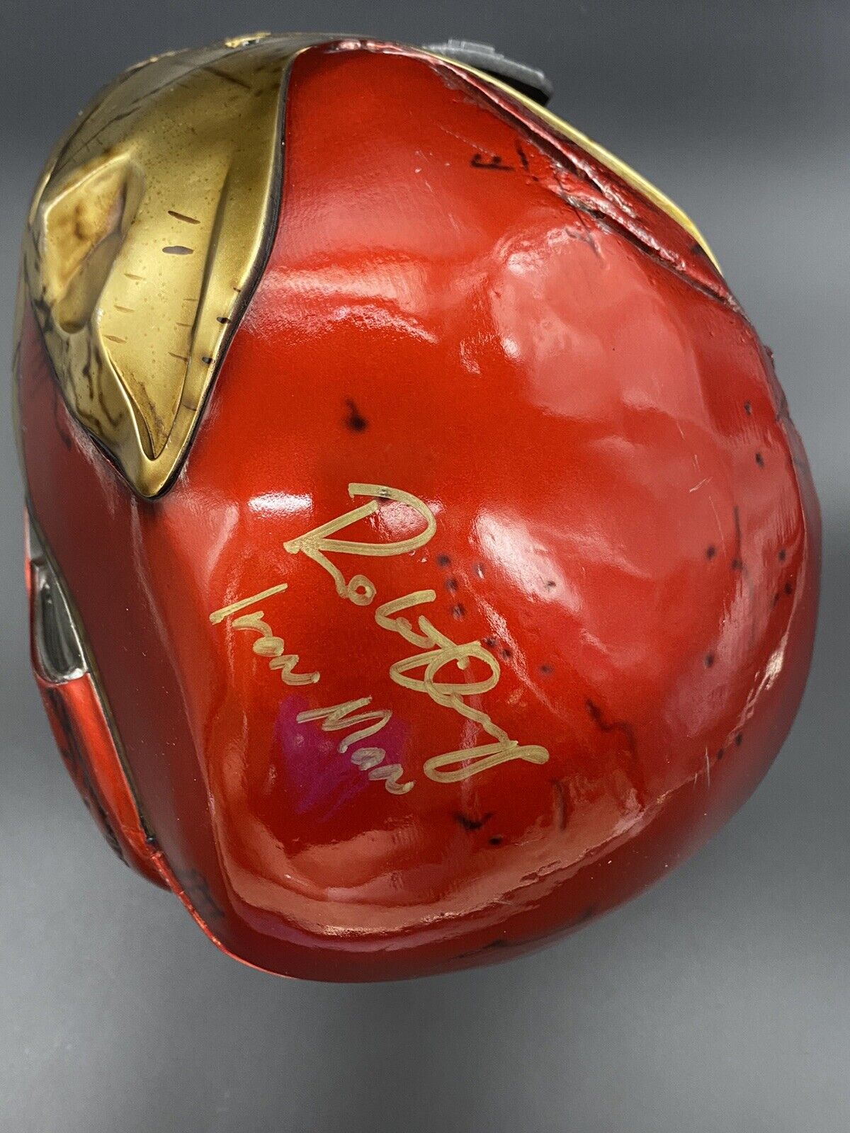 Robert Downey Jr. Signed Taurus Studio Iron Man Helmet Beckett Witness Holo