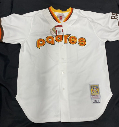 Tony Gwynn Mr. Padre Signed Authentic Mitchell Ness Padres Jersey JSA LOA