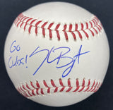 Kris Bryant Go Cubs! Signed Baseball Fanatics MLB Holo