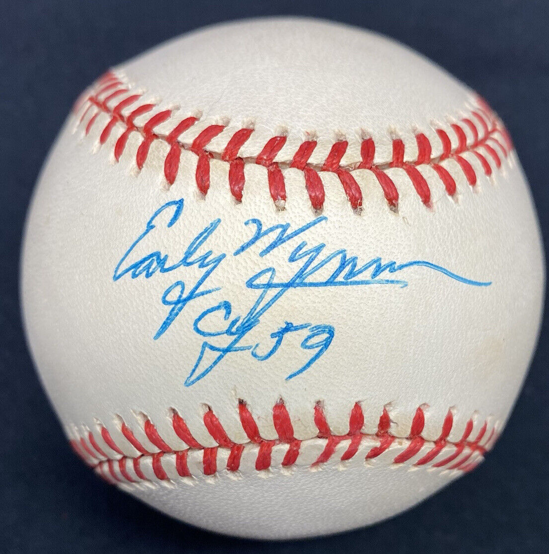 Early Wynn 59 CY Signed Baseball JSA LOA