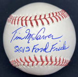 Tim McCarver 2012 Ford Frick Signed Baseball JSA