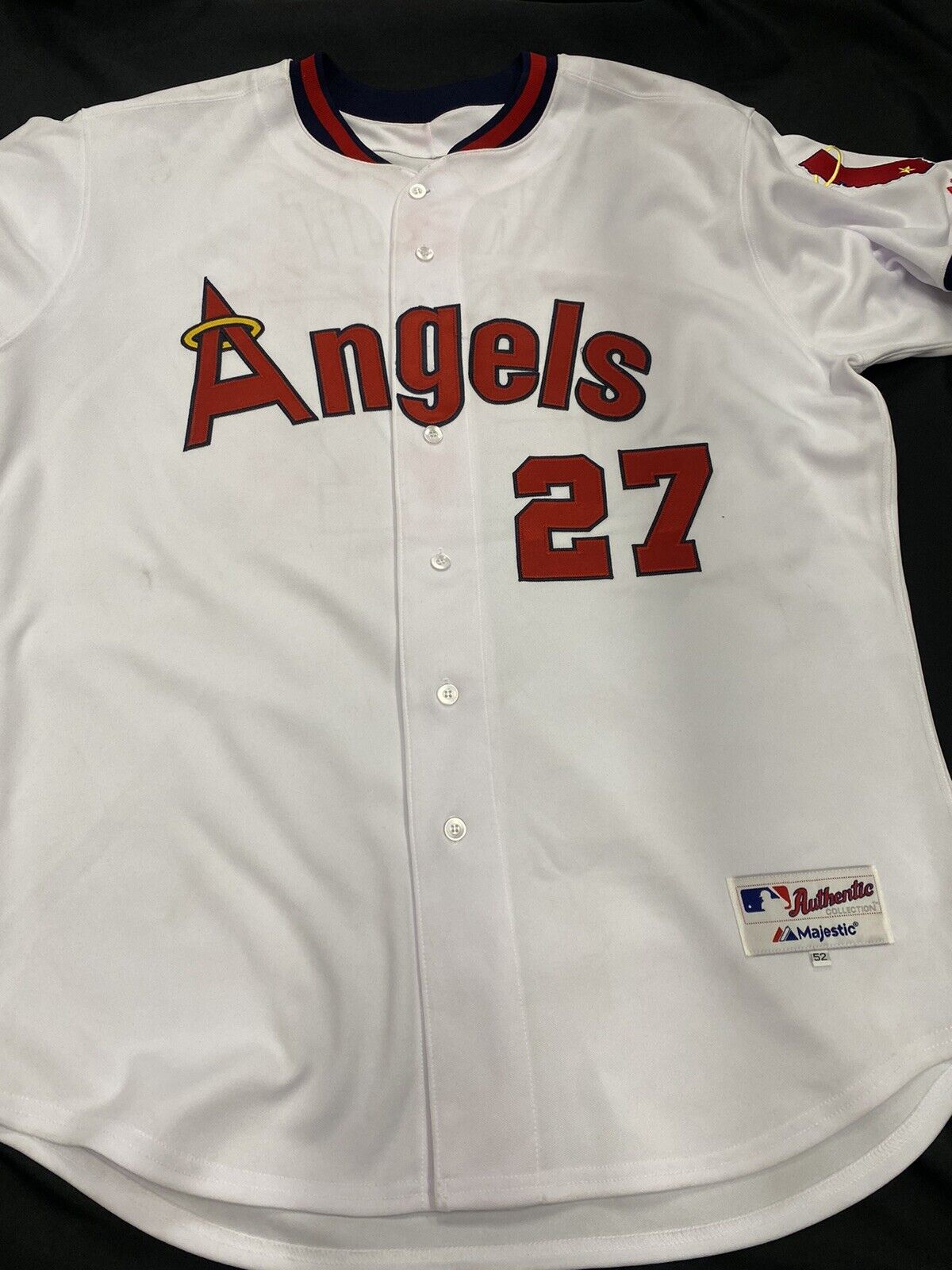 Mike Trout Signed Authentic 2011 Angels 50th Anniversary Jersey MLB Holo