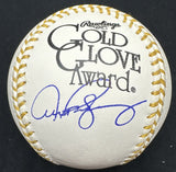 Alex Rodriguez Signed Gold Glove Logo Baseball JSA