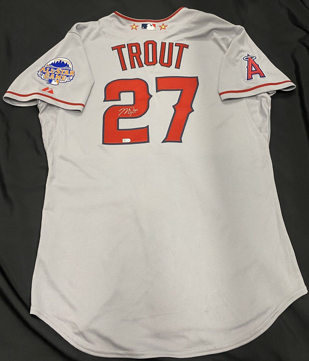 Mike Trout Signed Authentic 2013 All Star Game Jersey Citi Field Mets MLB Holo