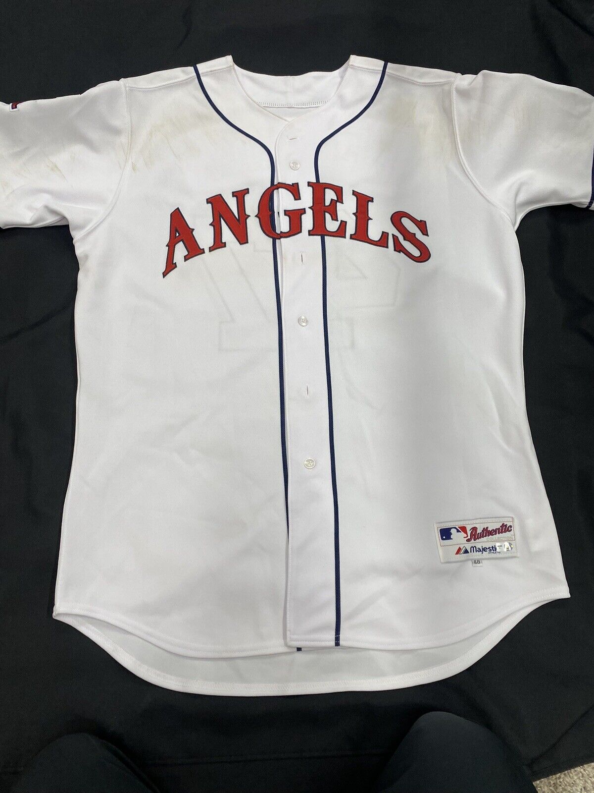 Howie Kendrick Game Used Signed Angels Jersey 7/8/11 Trout Debut Game MLB Holo