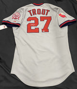 Mike Trout Signed 50th Anniversary California Angels TBTC Jersey 44 MLB Holo