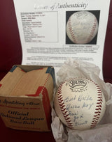 Willie Mays New York Giants Vintage Signed Giles Baseball JSA LOA