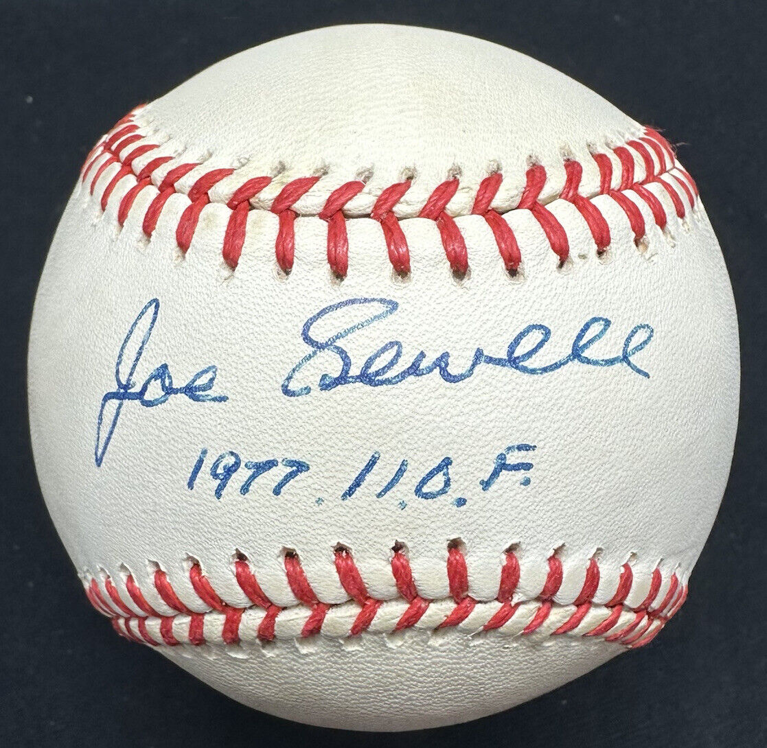 Joe Sewell 1977 HOF Signed Baseball JSA