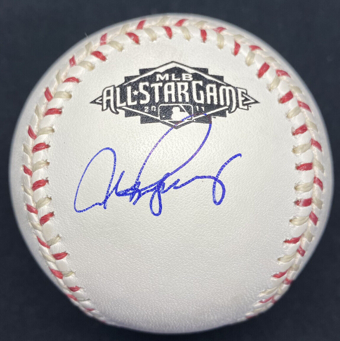 Alex Rodriguez Signed 2011 All Star Game Logo Baseball JSA