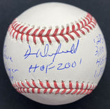 Dave Winfield HOF 2001 Signed Stat Baseball JSA Witness