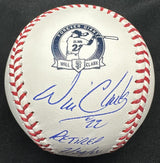 Will Clark 22 Retired 7/30/22 Signed Retirement Logo Baseball MLB Holo