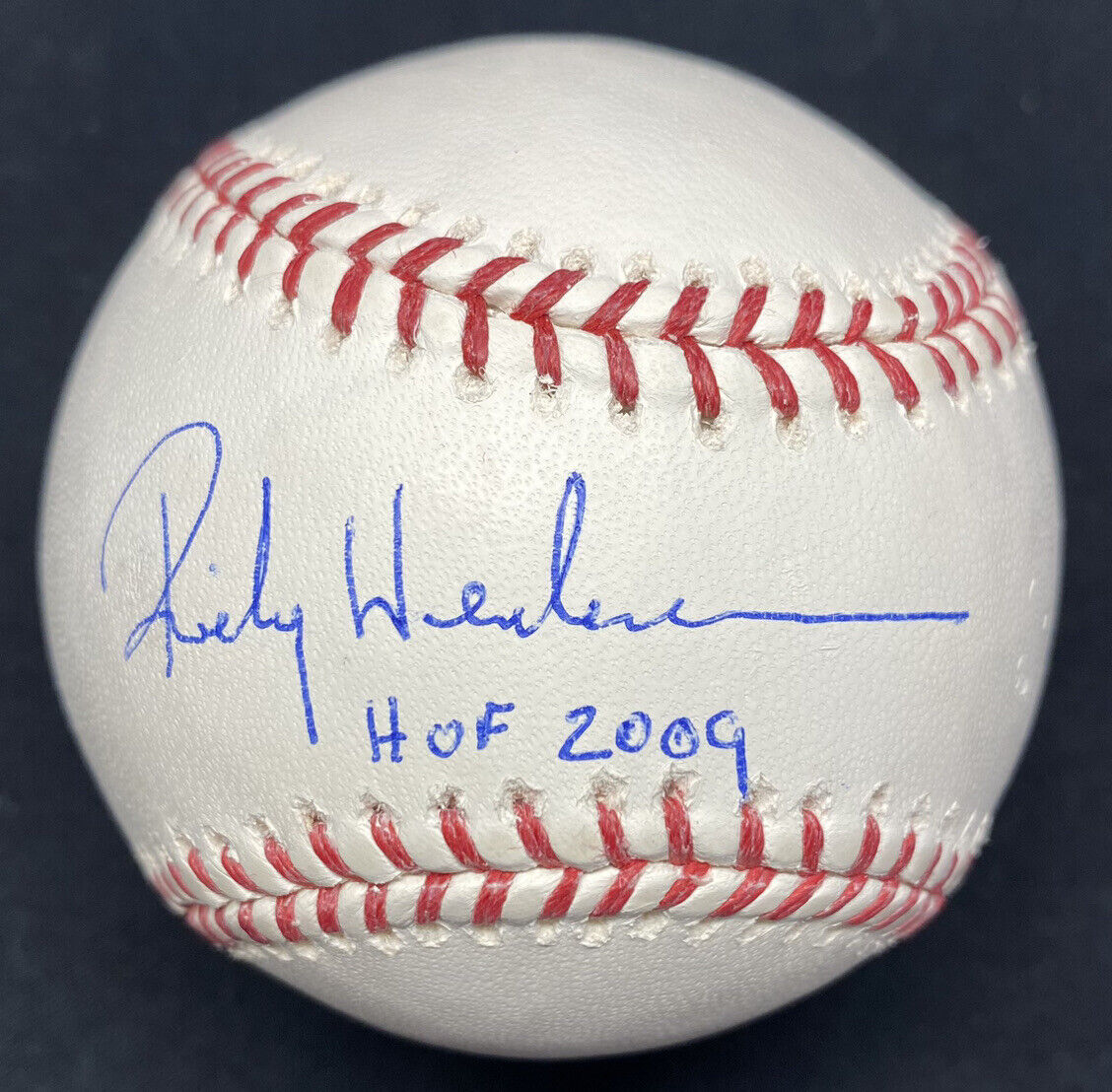 Rickey Henderson HOF 2009 Signed Baseball Steiner Sports MLB Holo